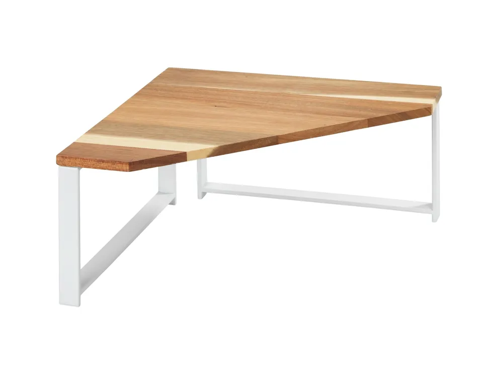 Wenko Louisa mensola angolare cucina bianco 30x30 acacia