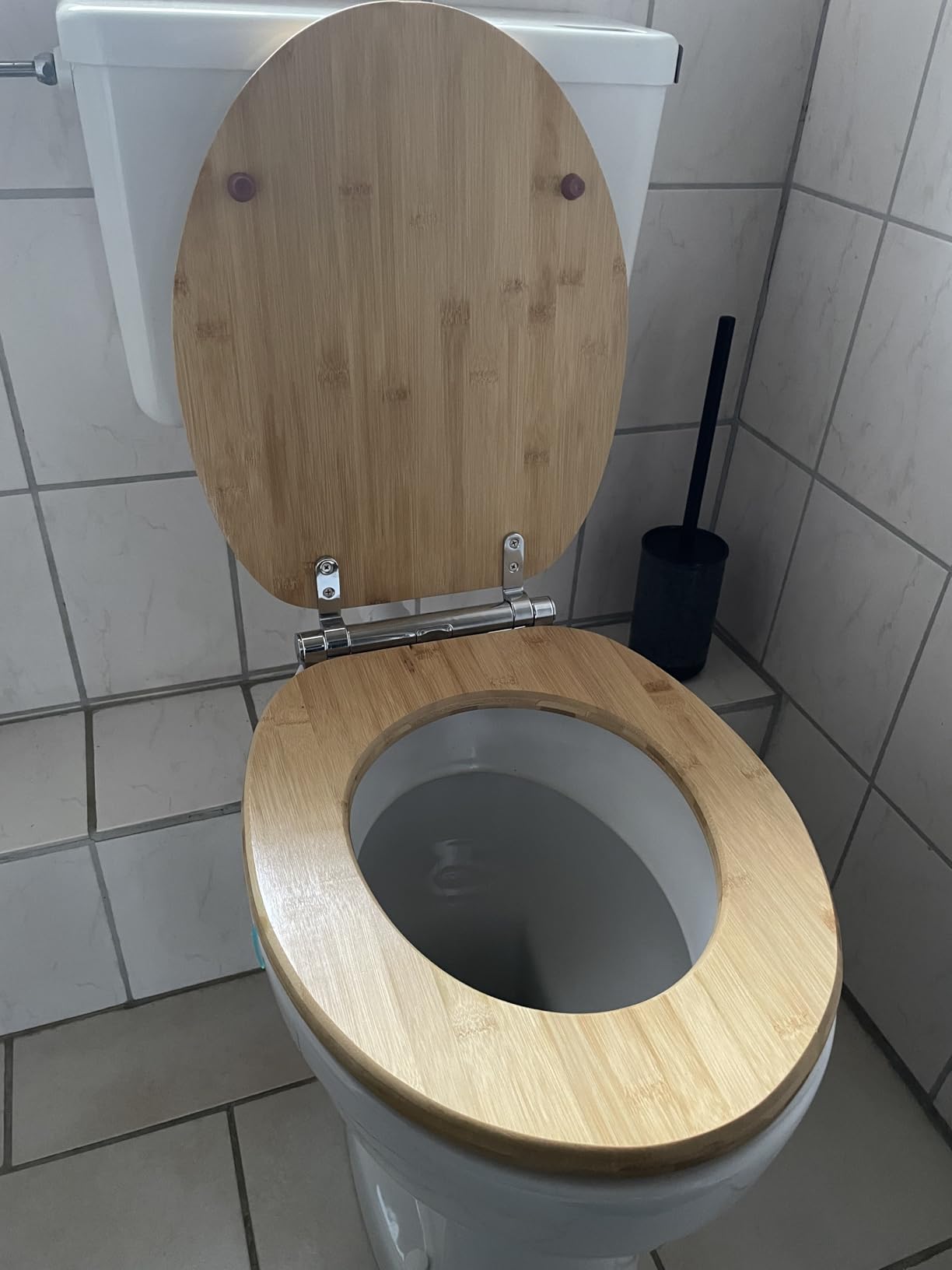 Wenko Bambusa sedile wc bambù easy-close 34,5 cm