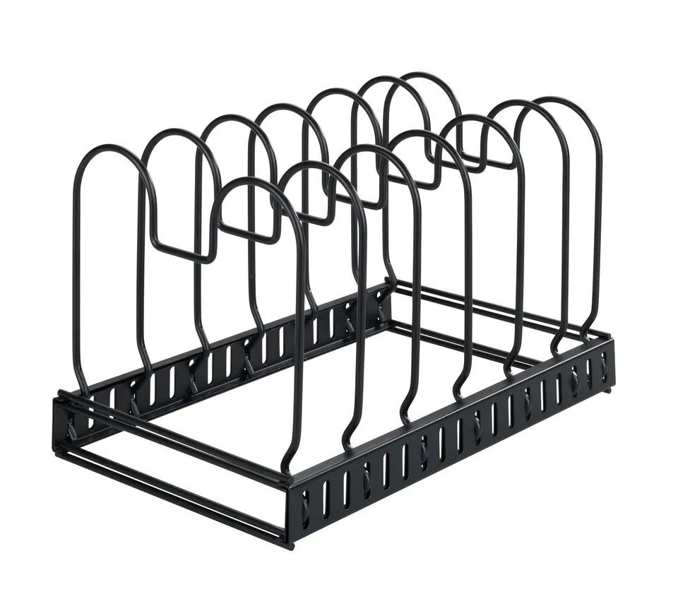Wenko portacoperchi nero estraibile 30-57 cm