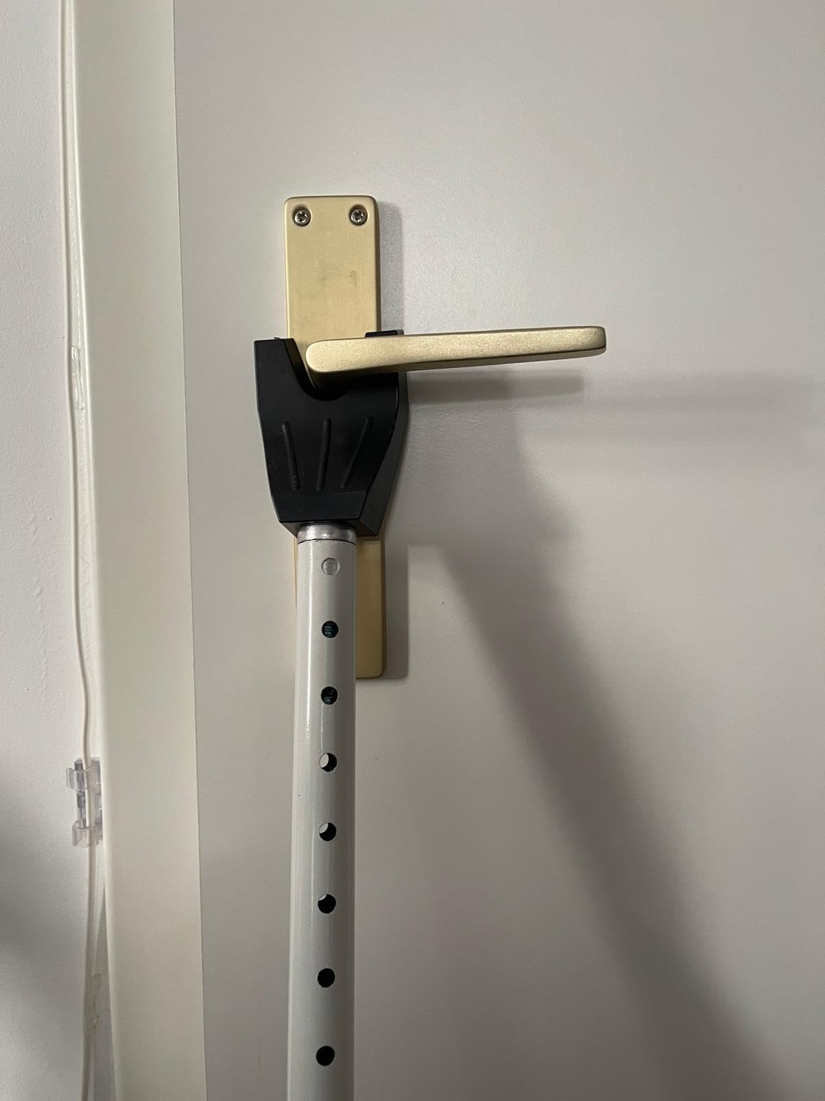 3-H asta sicurezza porta telescopica bianca 77-124 cm