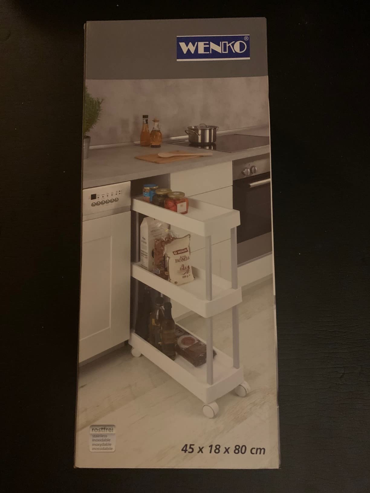 Wenko Mino Carrello 3 Ripiani Multiuso