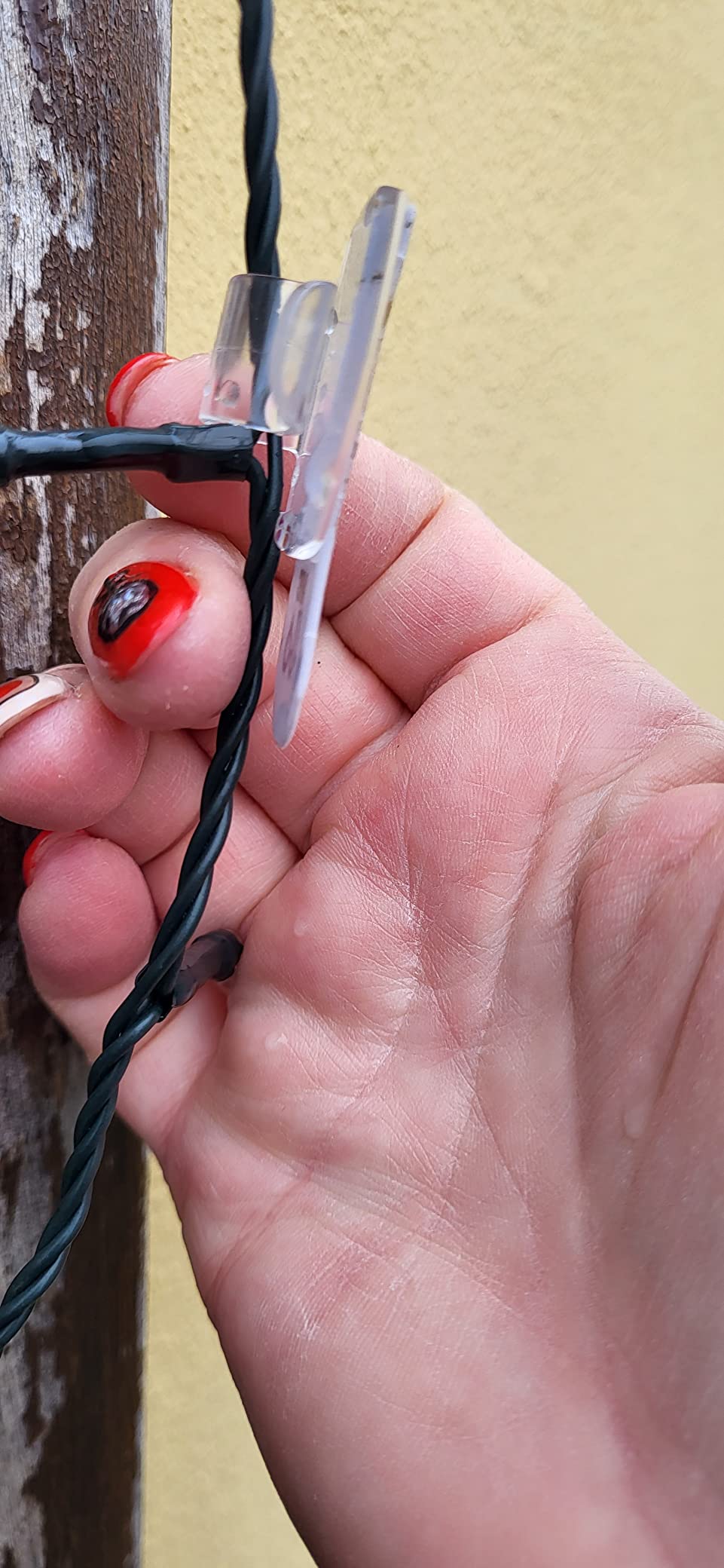 Command clip esterno ganci adesivi trasparenti 8 pezzi