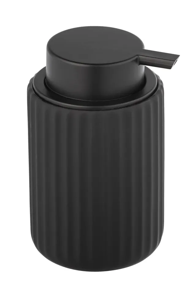 Wenko Belluno Dispenser Sapone Ceramica Nero 300 ml