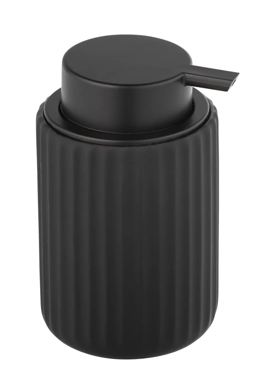 Wenko Belluno Dispenser Sapone Ceramica Nero 300 ml
