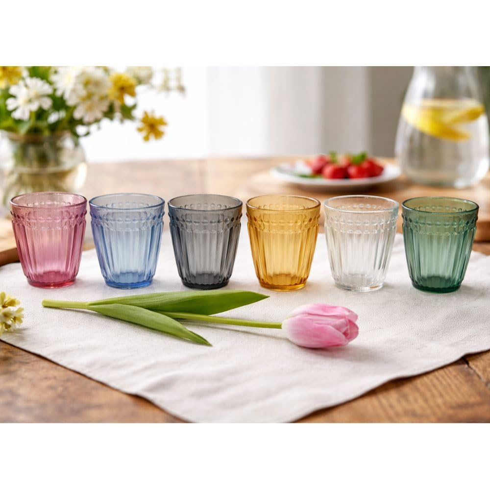 Cecaro Group Tulipano Miriam Set 6 bicchieri 280 ml colorati