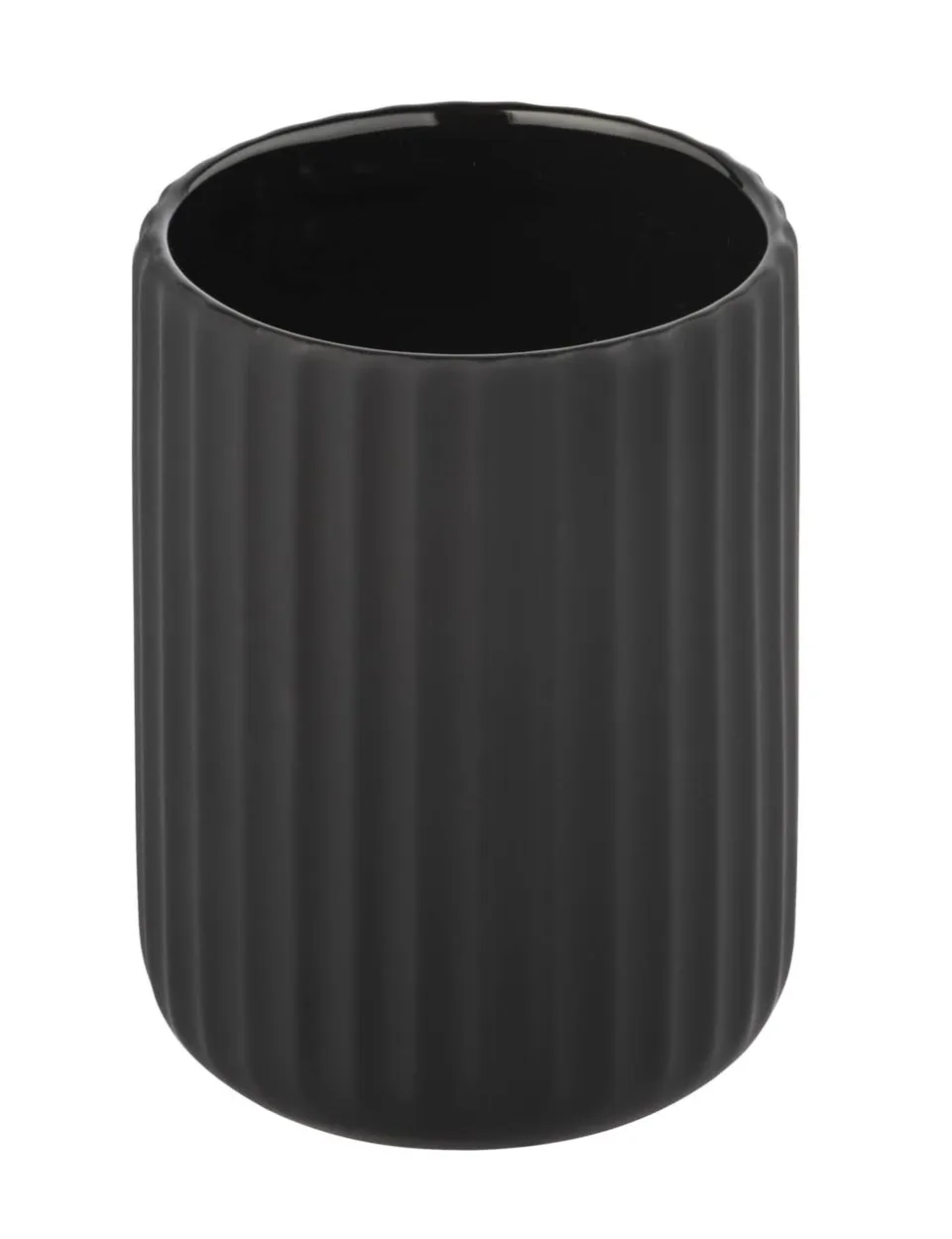 Wenko Belluno bicchiere portaspazzolini nero