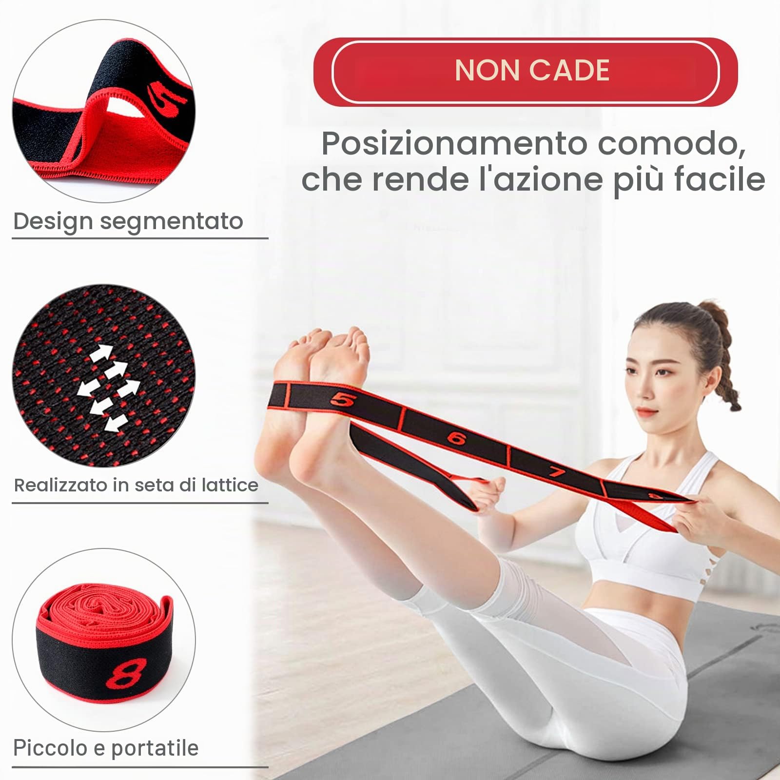Quelcc fascia elastica stretching yoga 8 loop