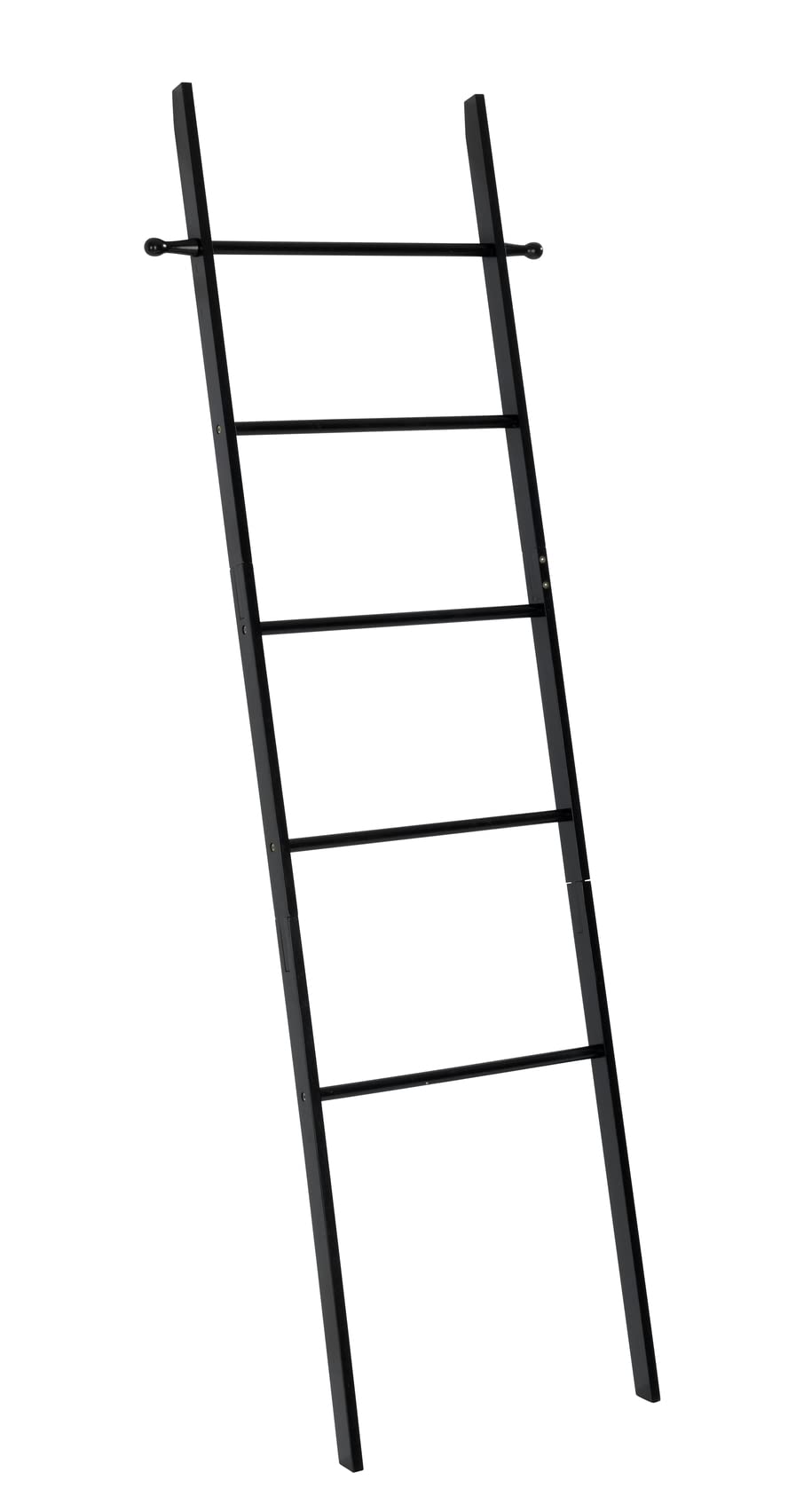 Wenko Loft Scaletta Portasalviette Bambù Nero 43x170 cm