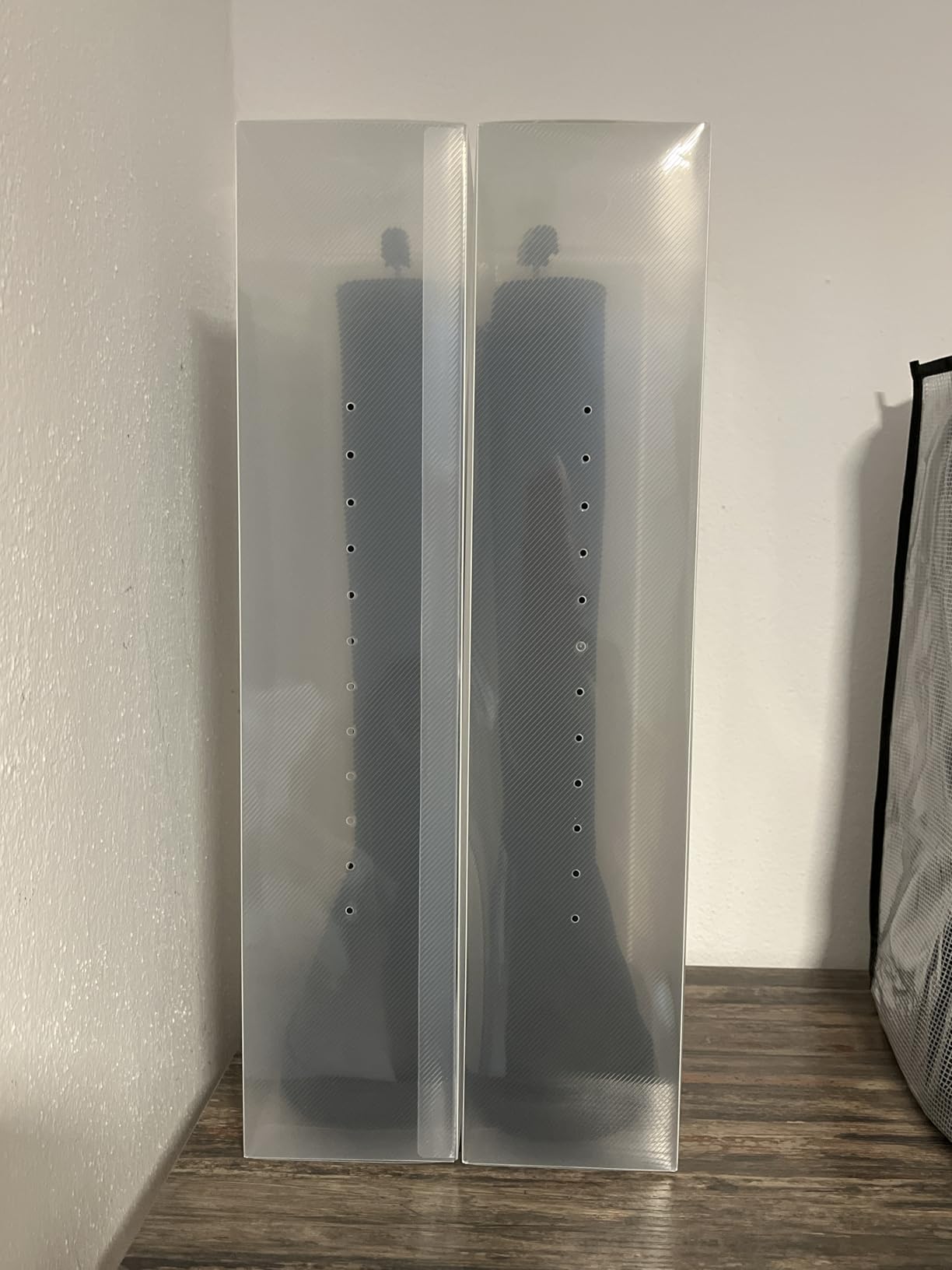 Wenko 6010100 contenitori per stivali trasparenti set 2 pezzi