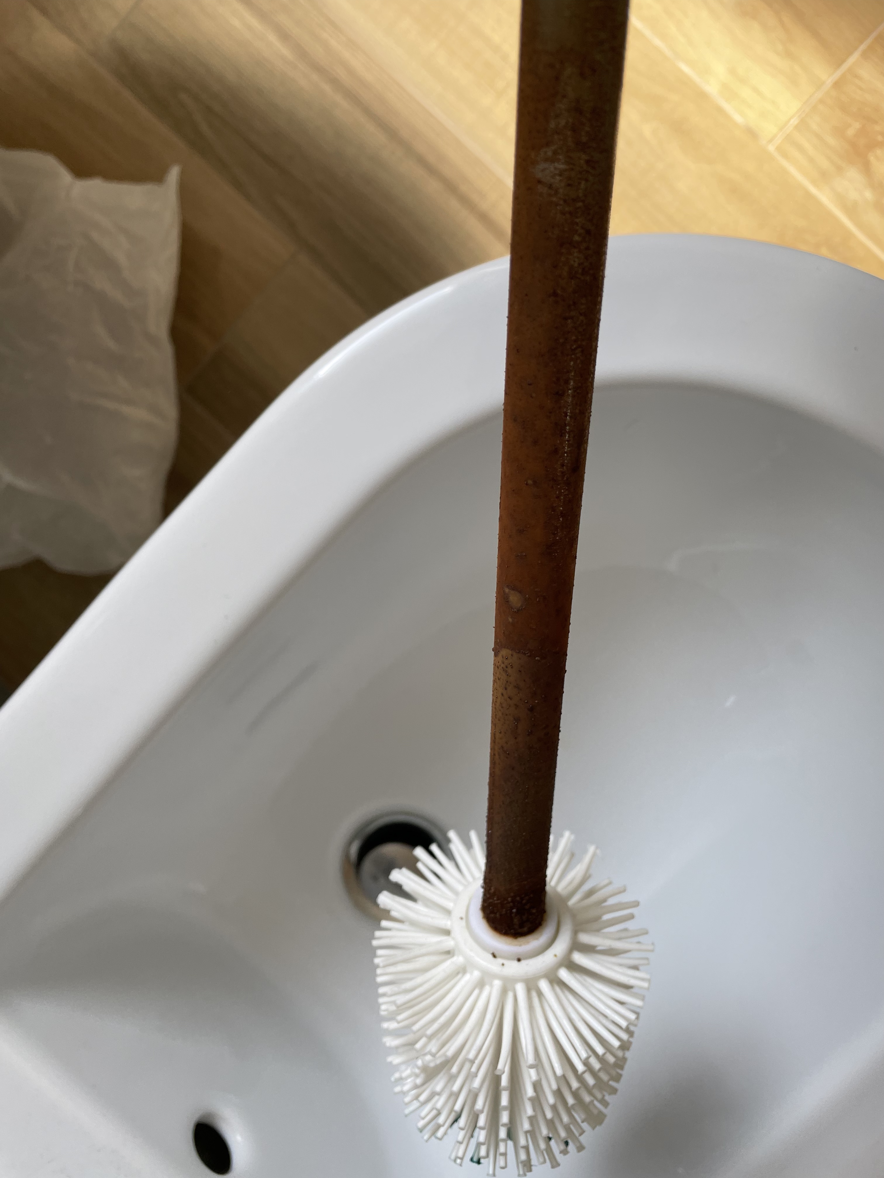 Wenko 21799100 Scopino WC Silicone Nero 35 cm