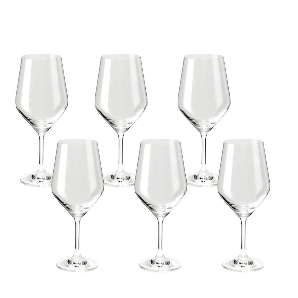 Cecaro Group Set 6 Calici Vino Vetro 44 cl Trasparenti