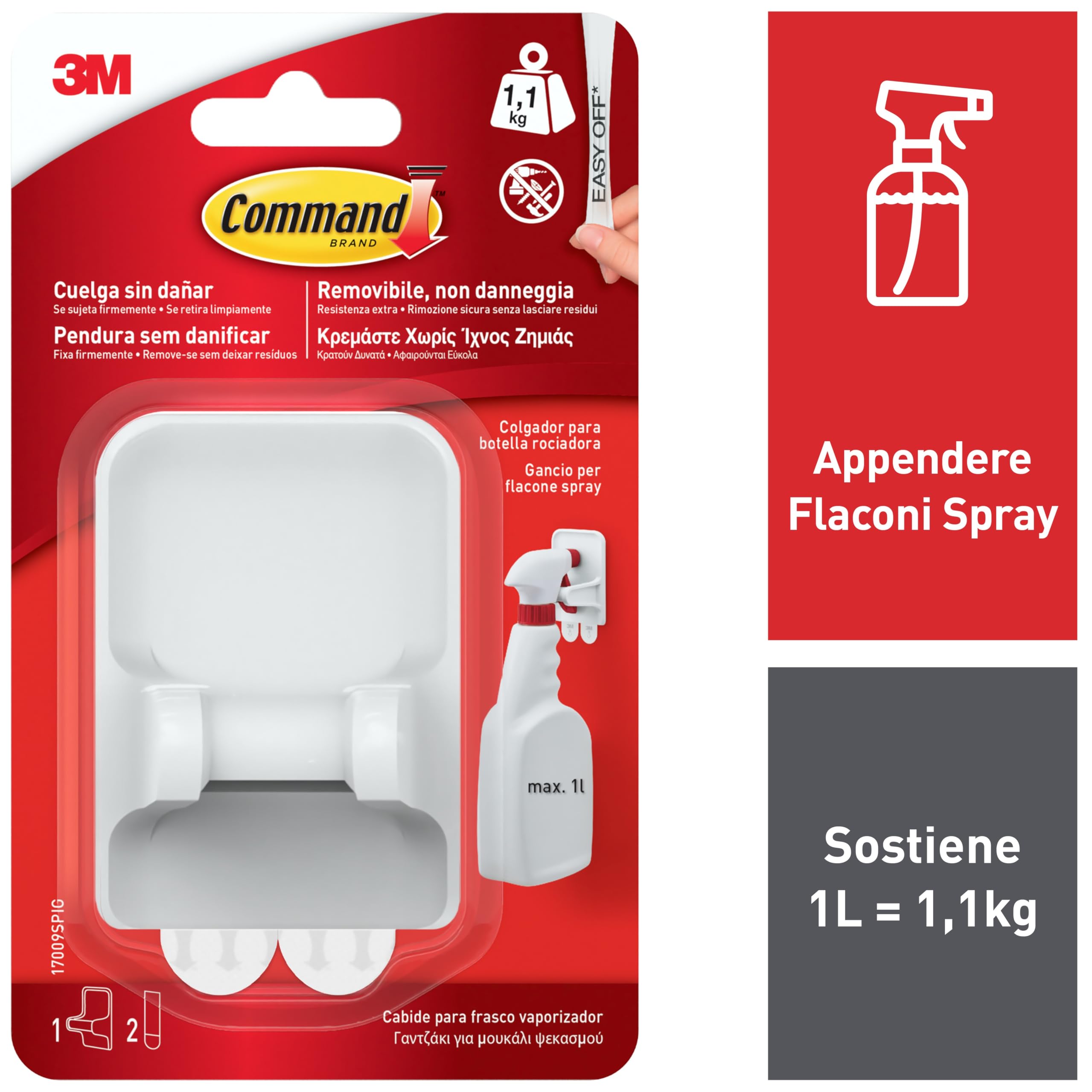 Command Gancio Spray Adesivo Grande Bianco 1 Kg