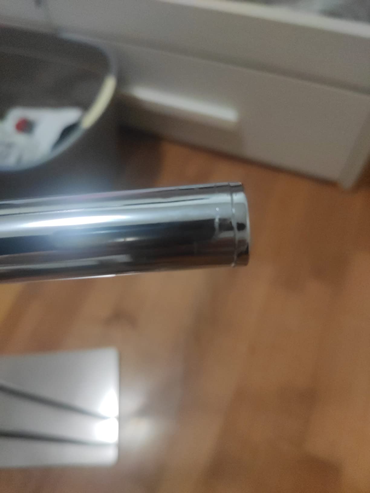 Wenko Recco portasciugamani da pavimento satinato acciaio inox