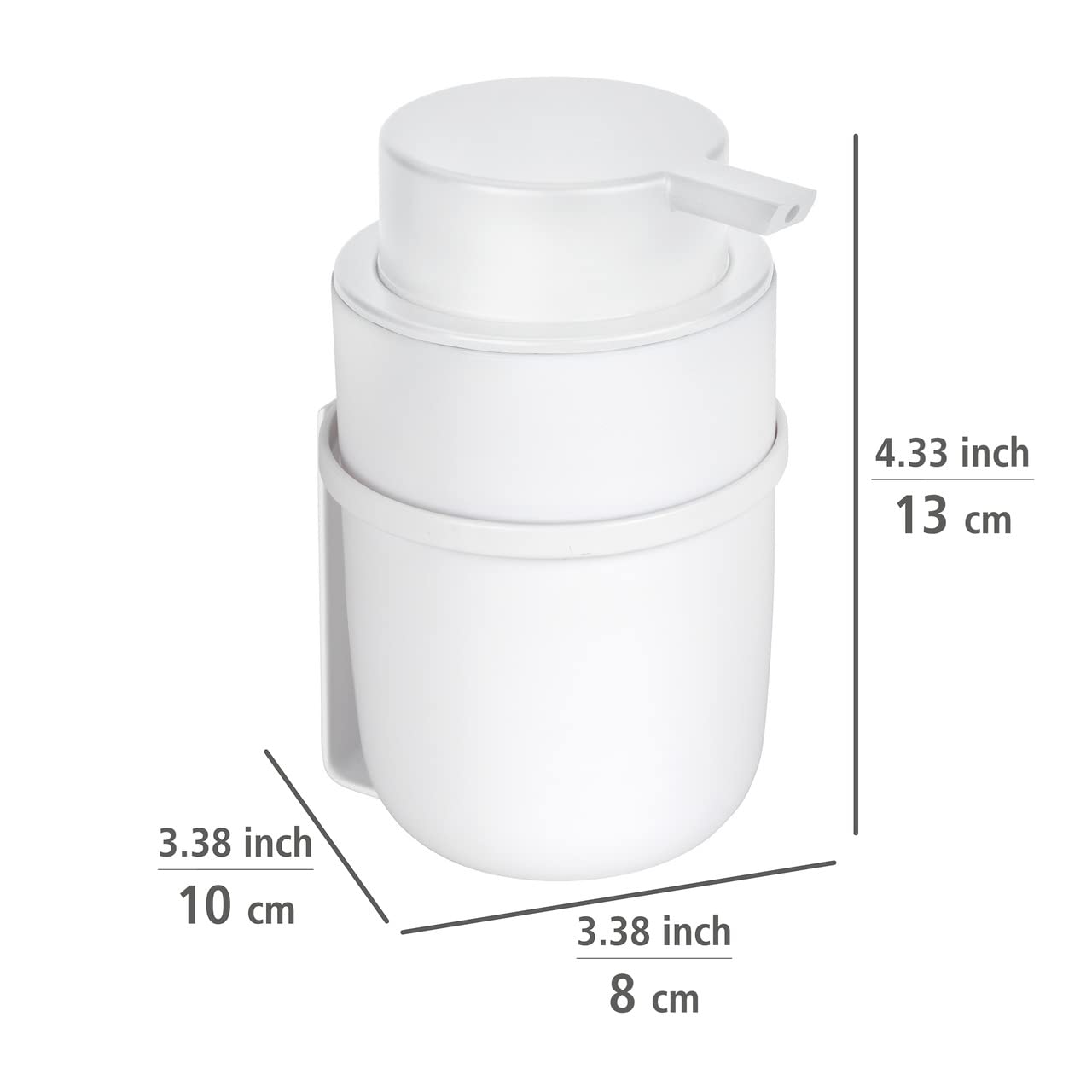 Wenko Turbo-Loc Carpino dispenser sapone 250 ml senza forare