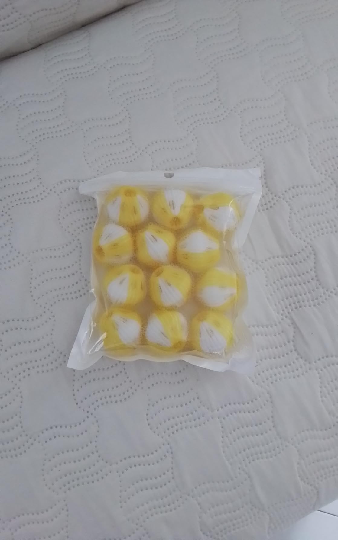 Quelcc Palline Bucato Gialle 12 Pezzi Antipelo 3,5 cm