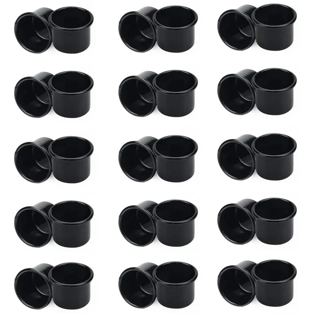 Lxoraziy portacandele inserti metallo nero 30 pezzi