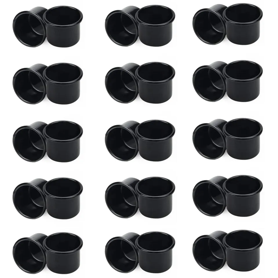 Lxoraziy portacandele inserti metallo nero 30 pezzi