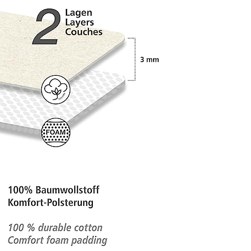 Wenko Basic Pro Fodera Stiramaniche Cotone 52x12 cm