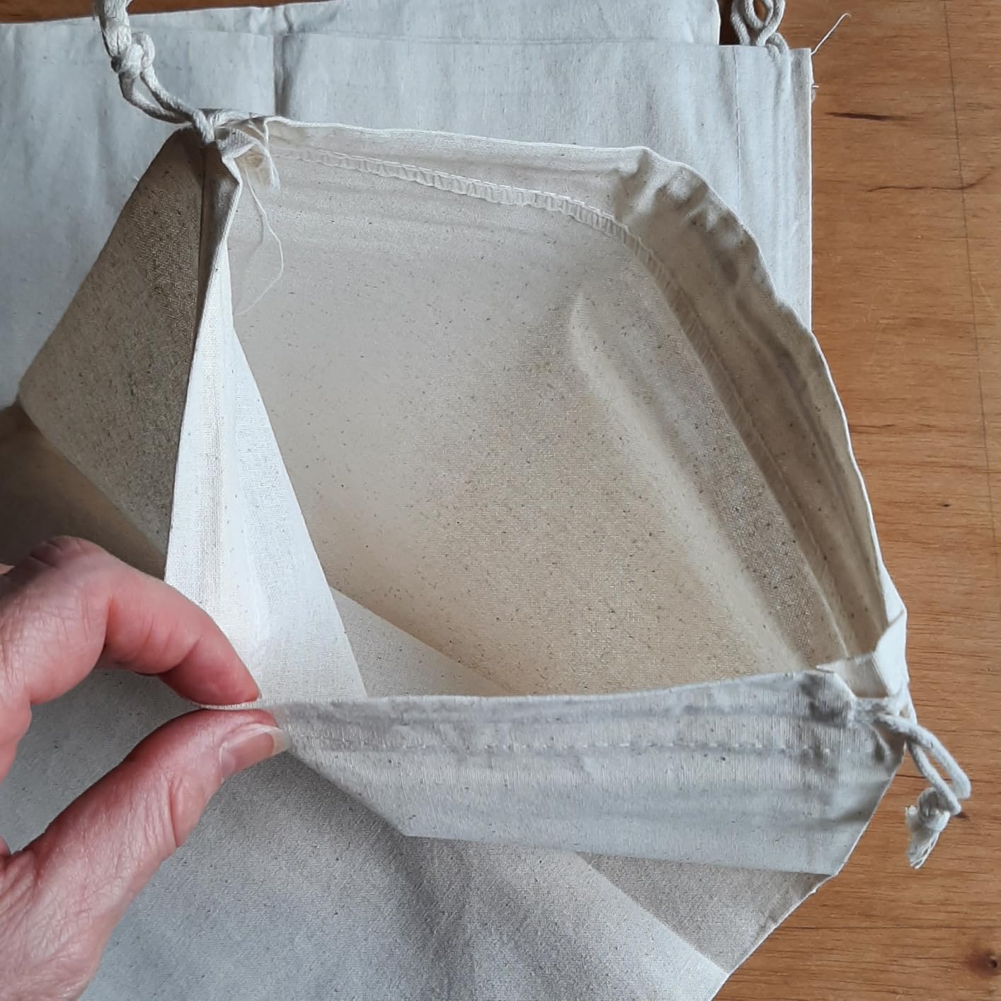 Quelcc Stoffa Sacchetti Cotone 25x30 cm Set 8 Pezzi Naturali