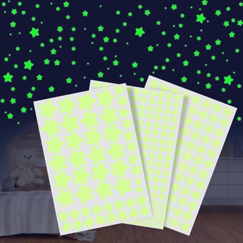 Quelcc stelle adesive fluorescenti 452 pezzi cameretta