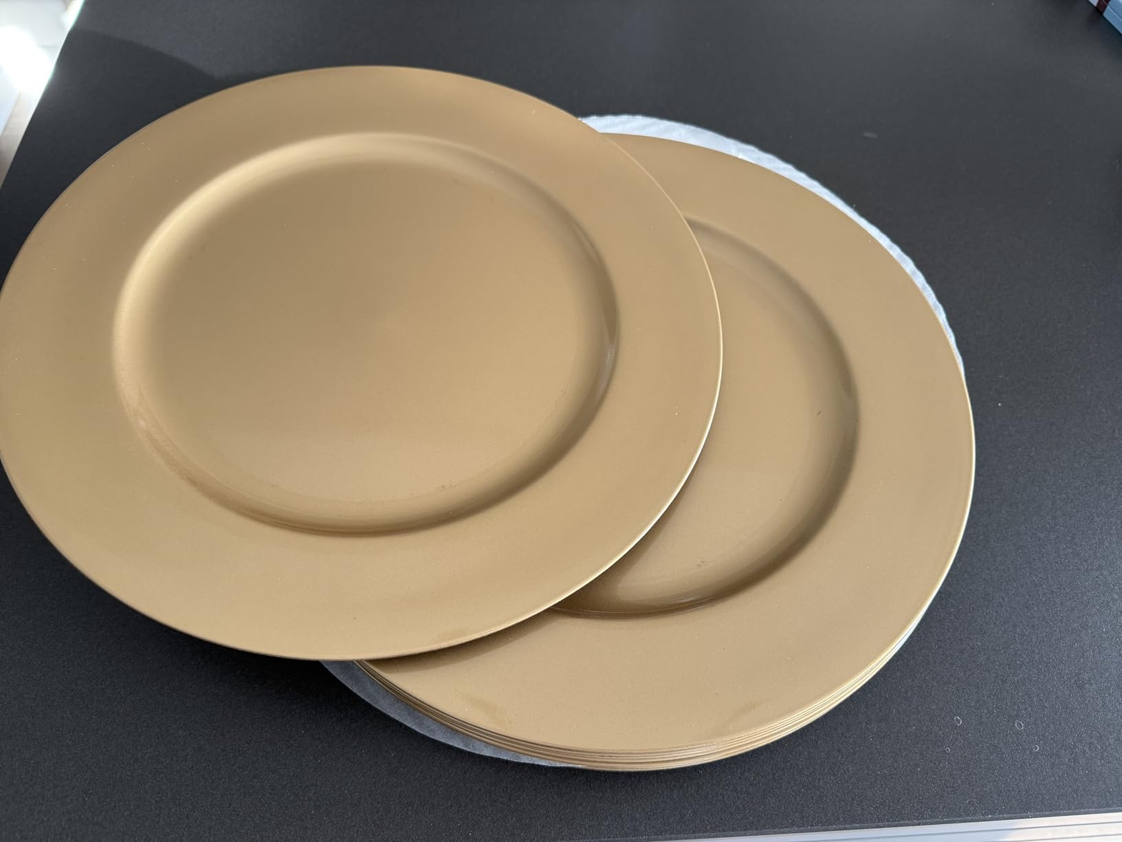 Cecaro Group Sottopiatti Decorativi Oro 33 cm 12 Pezzi