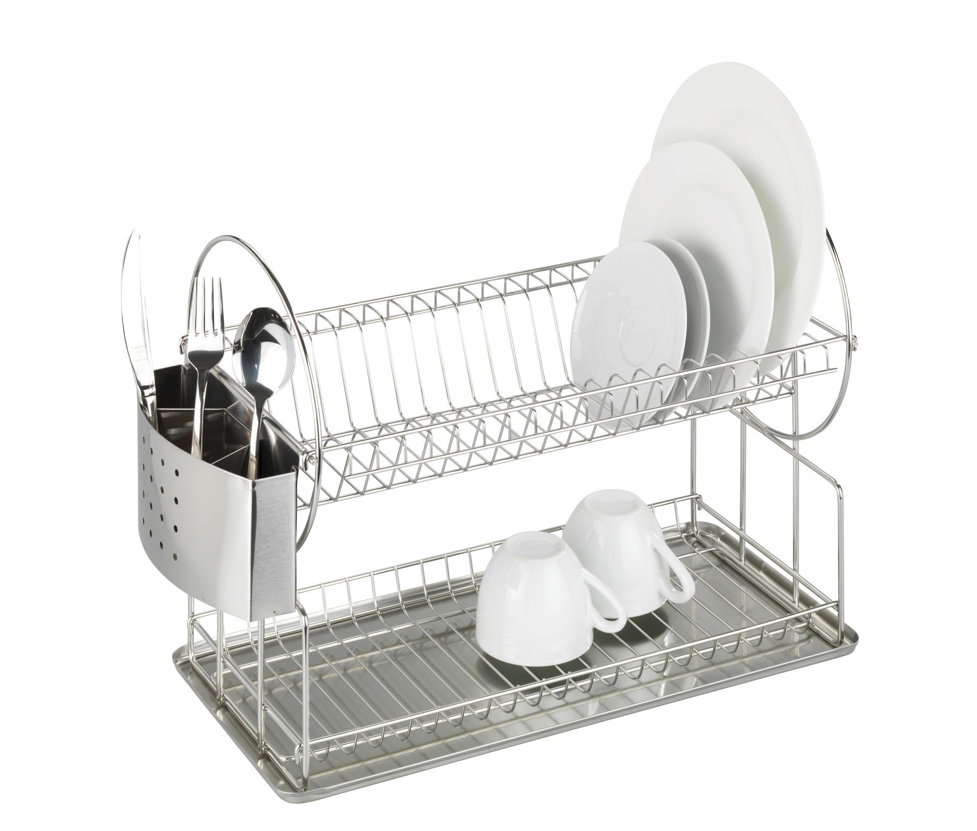 Wenko Exclusiv Duo 2329100 scolapiatti inox 49x33 cm
