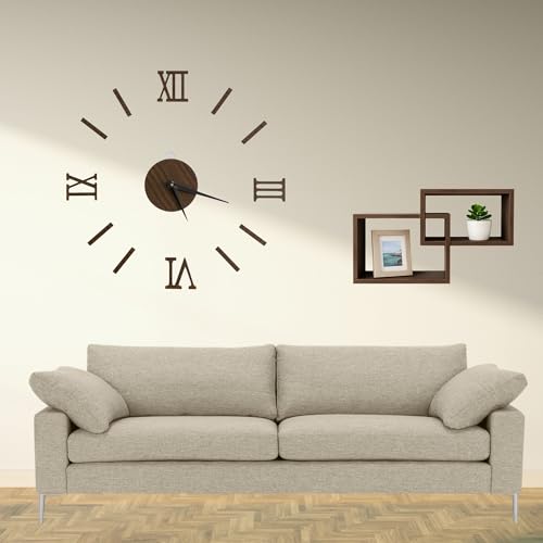 Cecaro Group Mensole da Parete 30x9x22 cm Nere Legno