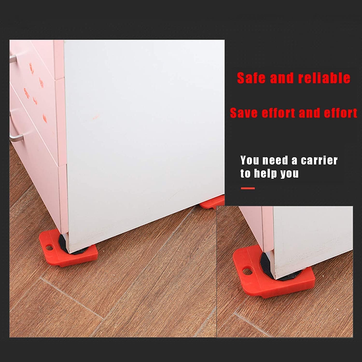 Cecaro Group kit spostamento mobili 150 kg antiscivolo