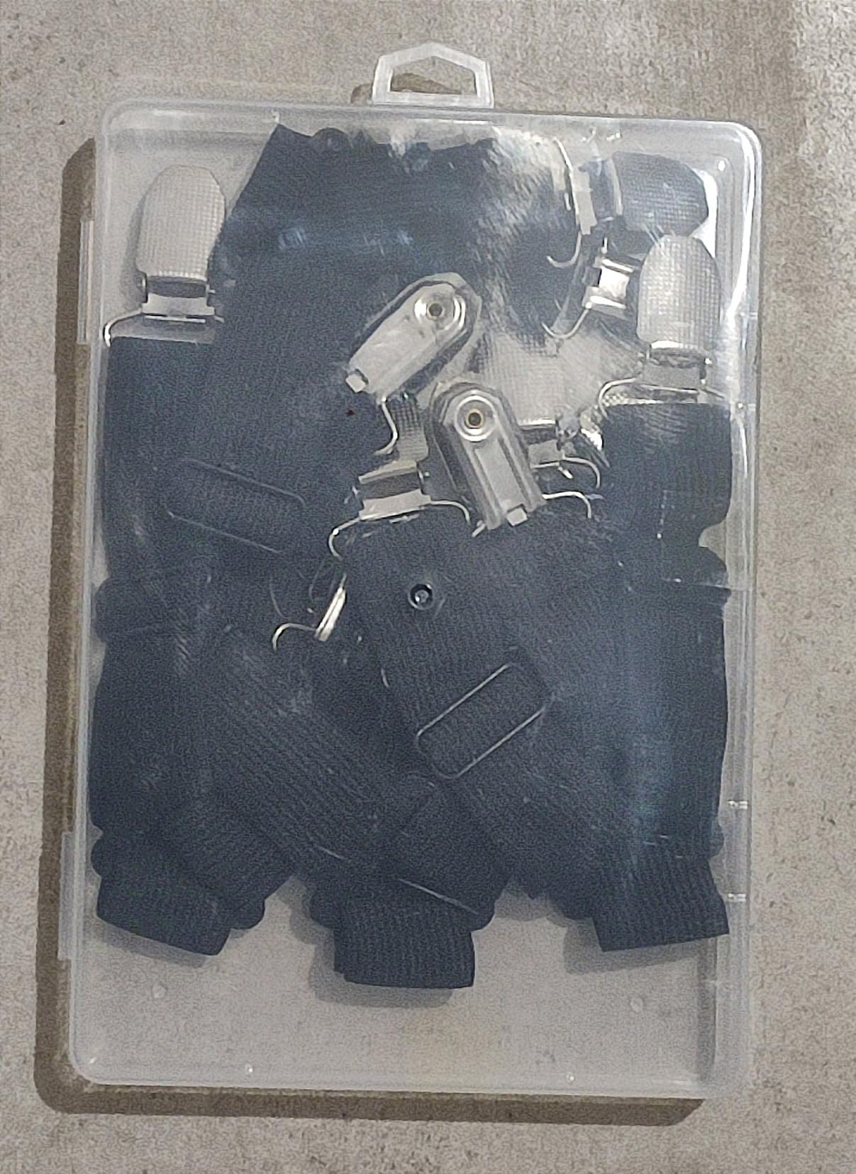 Quelcc Elastici Tendi Lenzuola fermalenzuola 4 pz bianchi regolabili
