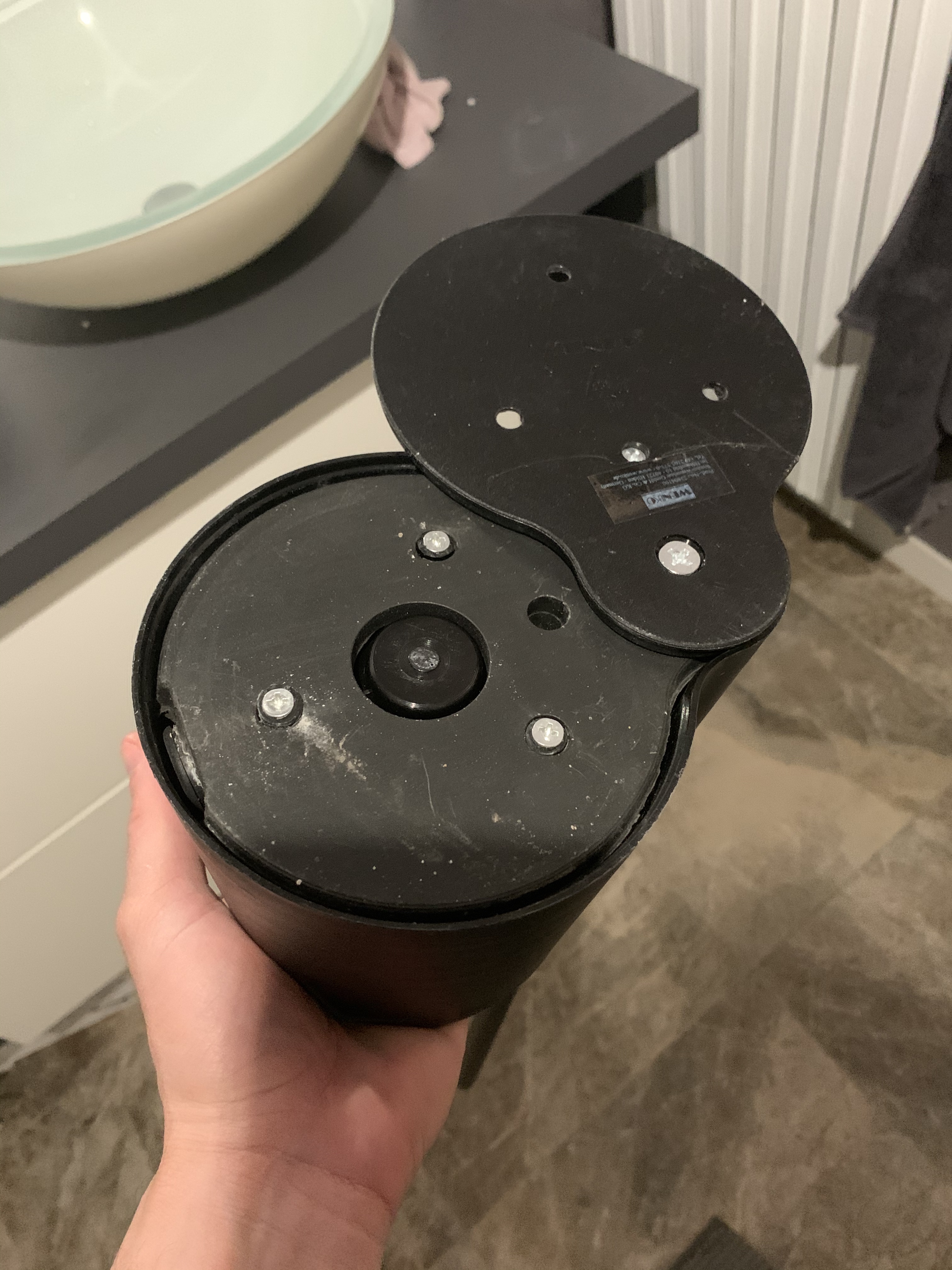 Wenko Avola piantana WC portarotolo e scopino bianco