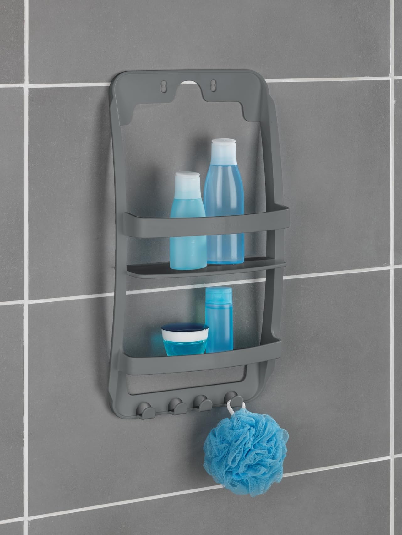 Wenko Universal scaffale bagno 2 piani antracite