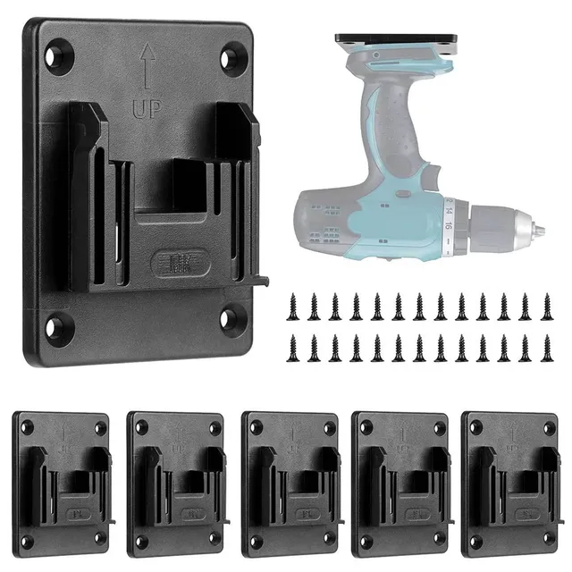 Lxoraziy staffa utensili Makita 18V nera 6 pezzi parete