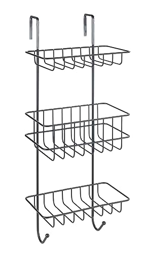 Wenko Revigo scaffale doccia nero 3 ripiani senza forare