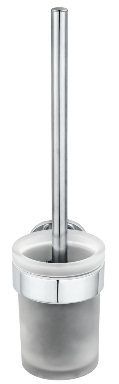 Wenko Maribor 25047100 Scopino WC Cromato Vetro Senza Fori