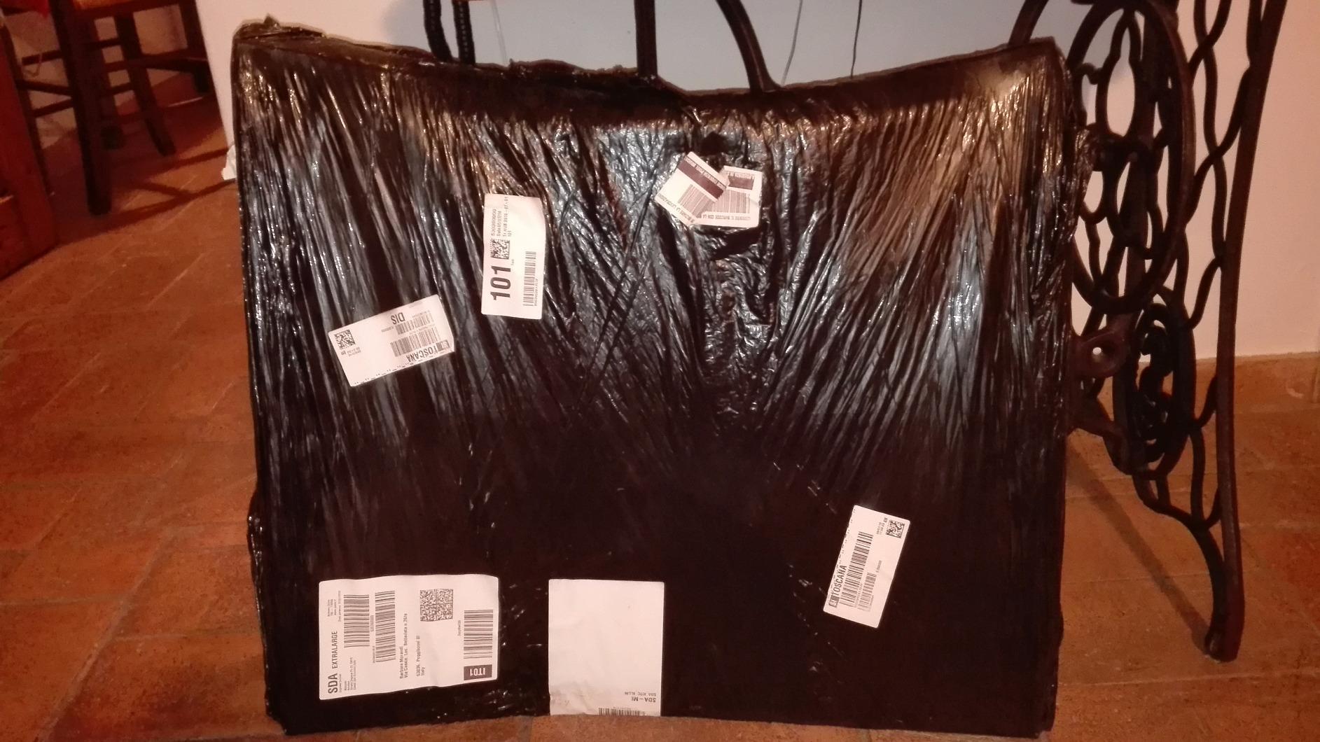 Wenko portabiancheria 2 scomparti grigio 120 L