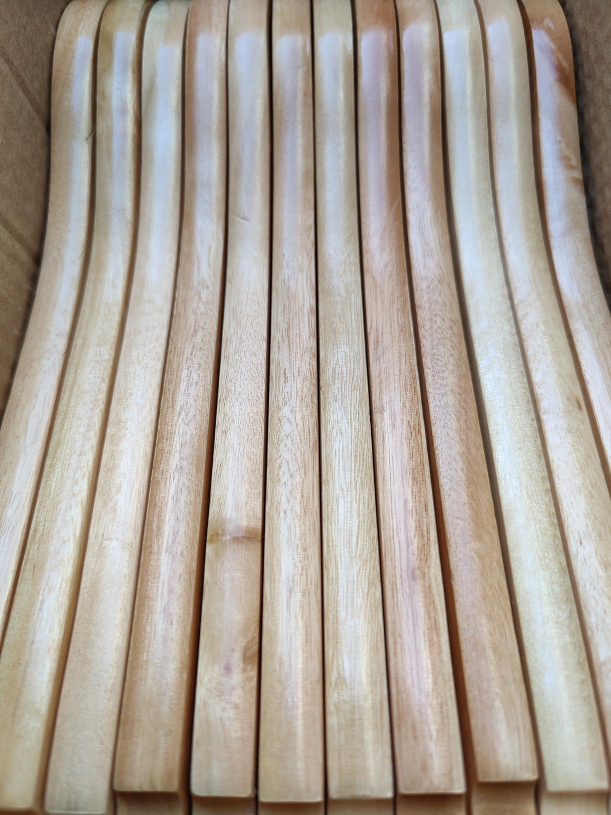 Wenko Eco Grucce Legno Naturale 45 cm 24 Pezzi salvaspazio