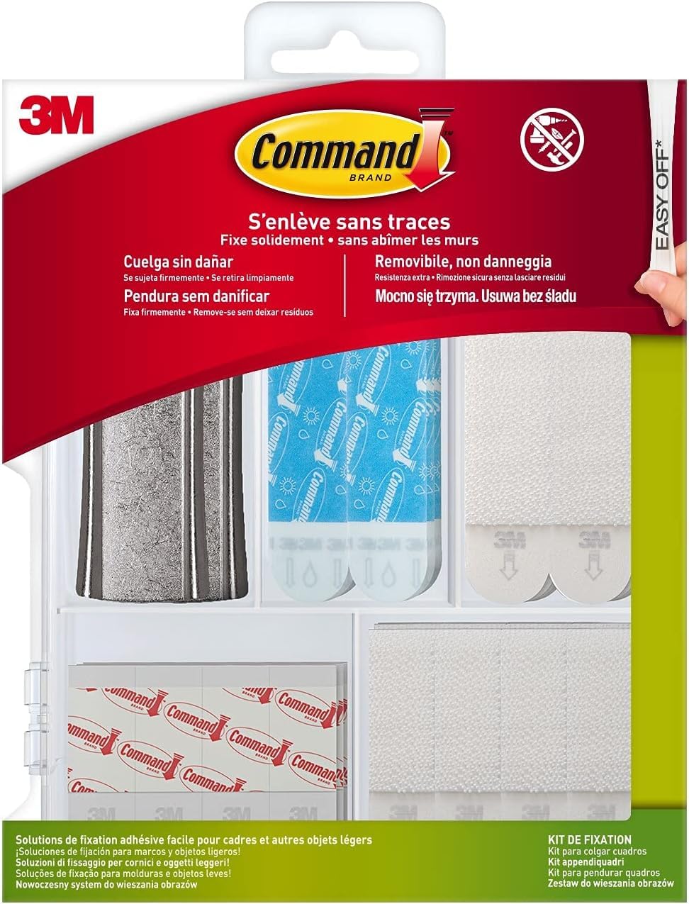 Command Kit Assortito strisce appendiquadri bianche senza forare