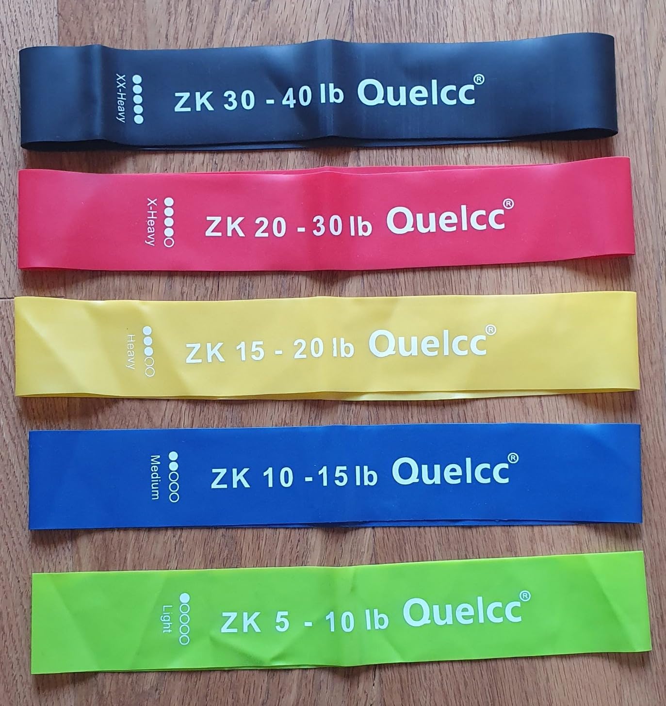 Quelcc Elastici Fitness Bande Elastiche 5 Pezzi Lattice