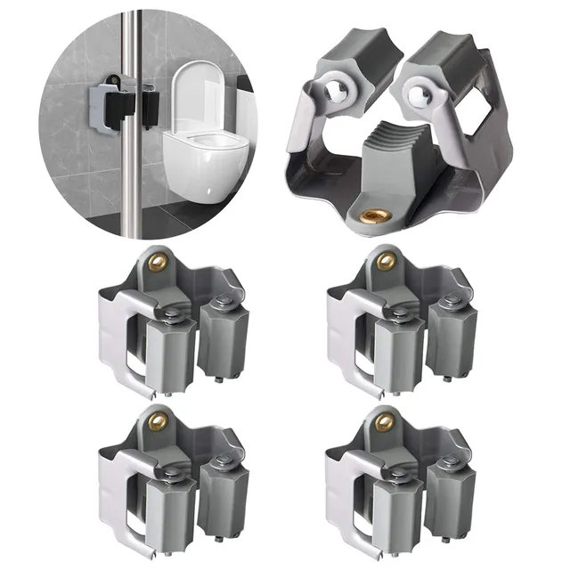 3-H portascope da muro grigio 4 pezzi acciaio 5 kg