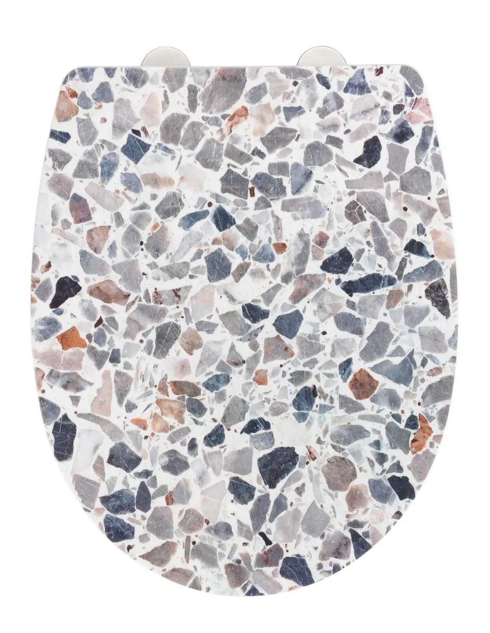 Wenko Terrazzo Copriwater Multicolore Chiusura Rallentata