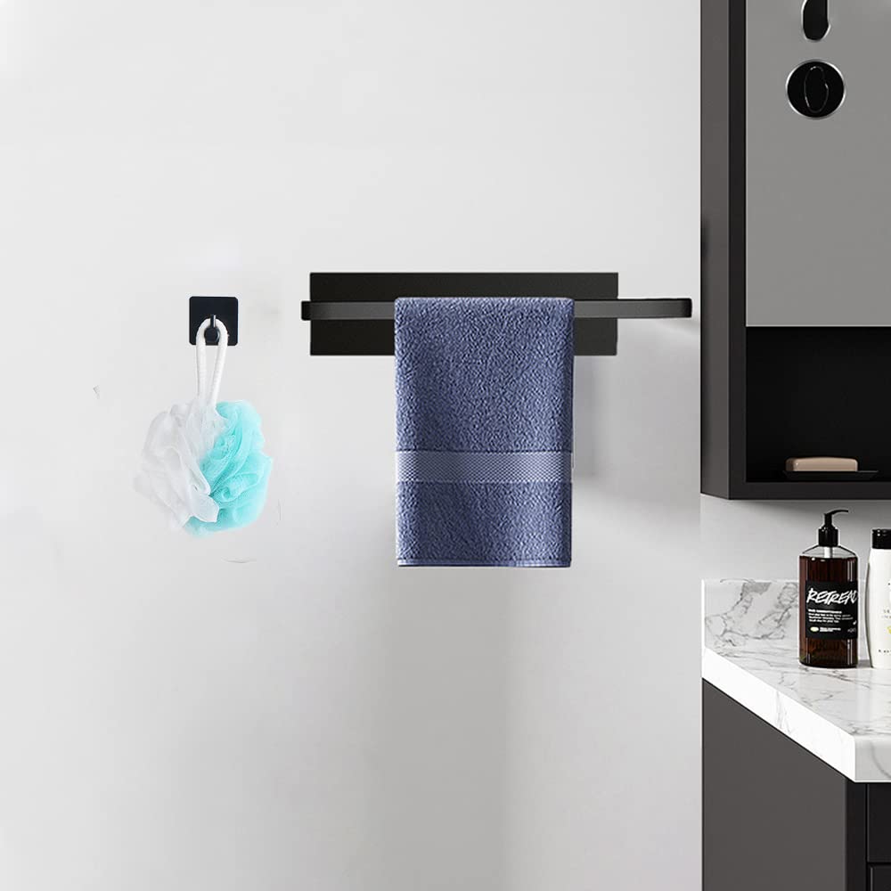 Lxoraziy portarotolo cucina adesivo nero +2 ganci