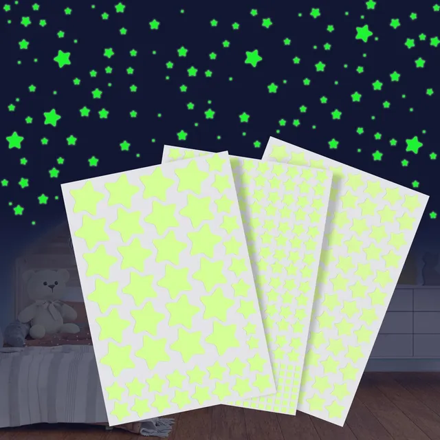 Quelcc stelle adesive fluorescenti 452 pezzi cameretta