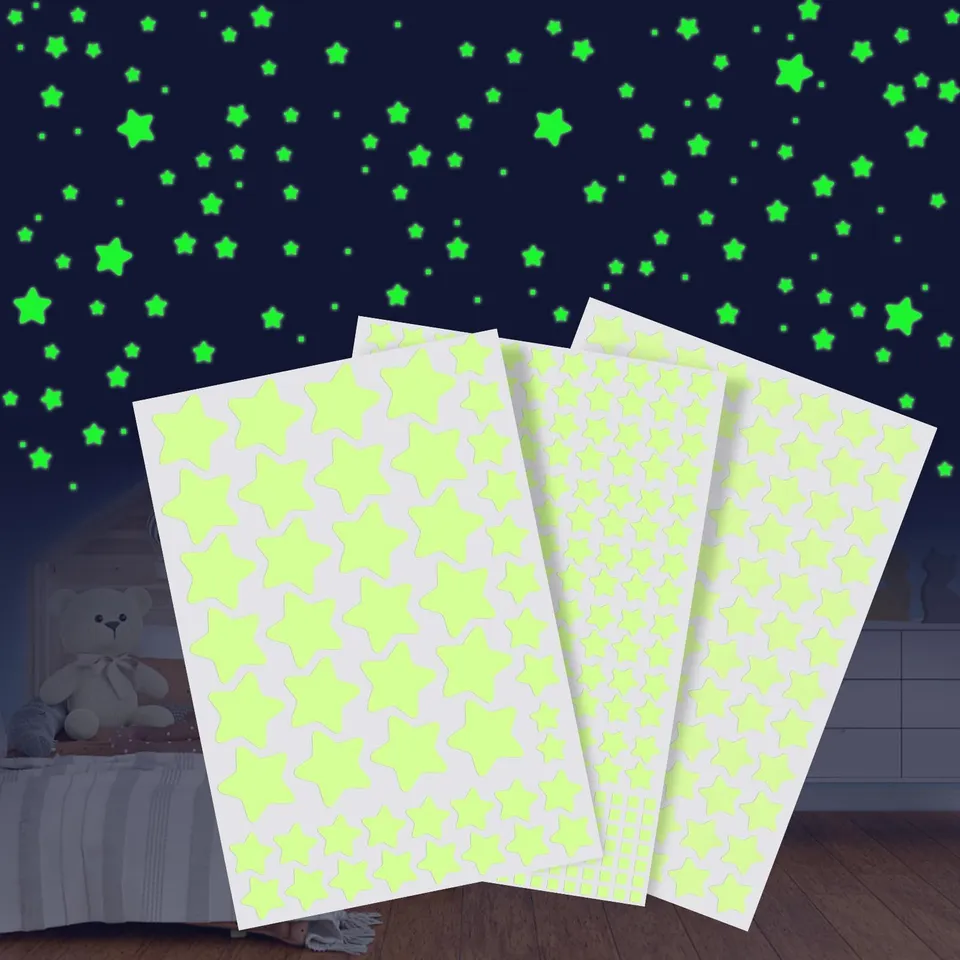 Quelcc stelle adesive fluorescenti 452 pezzi cameretta