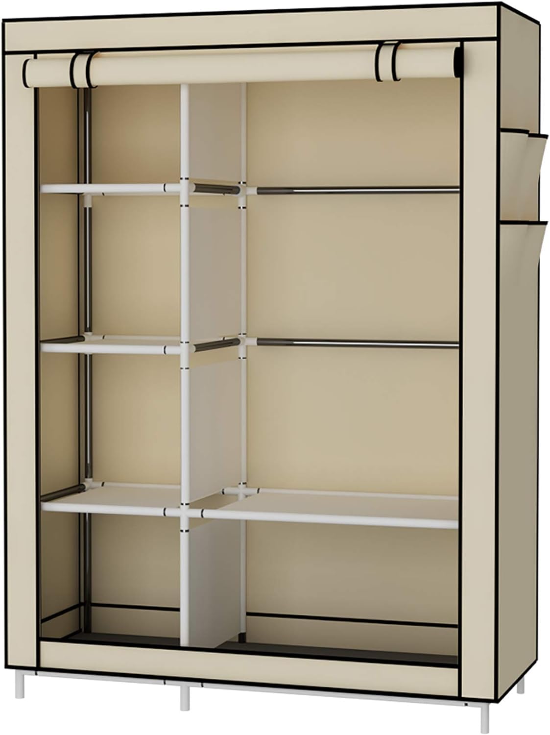 Cecaro Group Armadio tela marrone 105x45x170 portatile