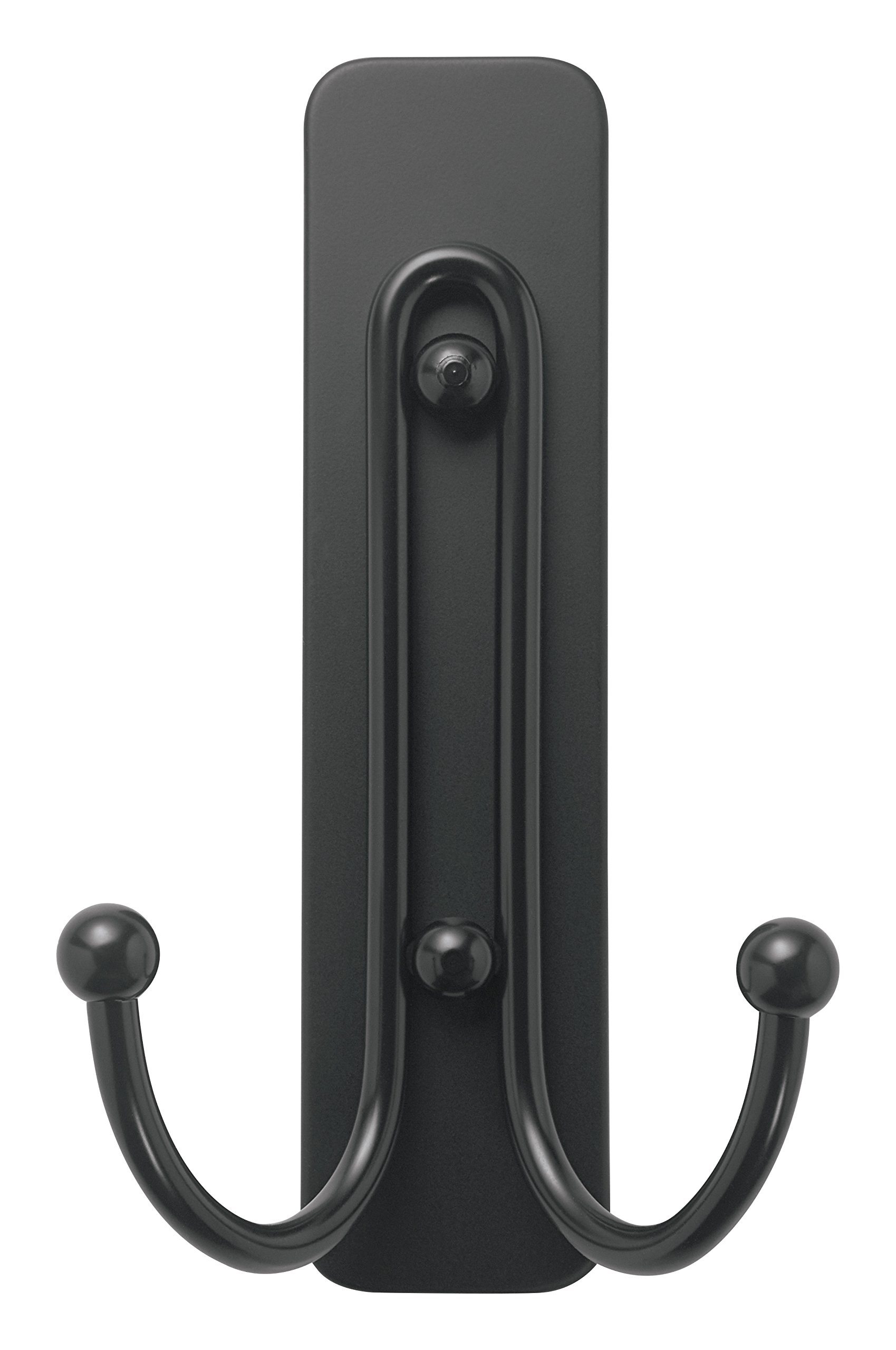 Command Ganci Doppi Grandi ganci adesivi nero opaco 2 pezzi 1,8 kg