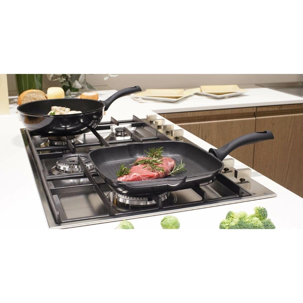 Cecaro Group Bistecchiera Grill 24x24 cm Antiaderente Induzione