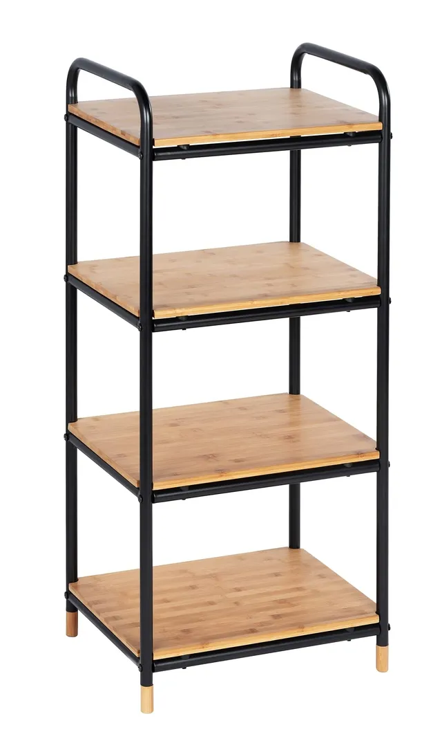 Wenko Loft Scaffale 4 Ripiani Bambù 42x94,5 cm