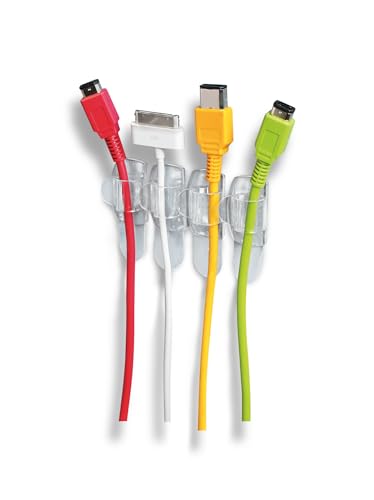Command 17017CLR Clip Fermacavi Trasparente 4 Pezzi Senza Forare