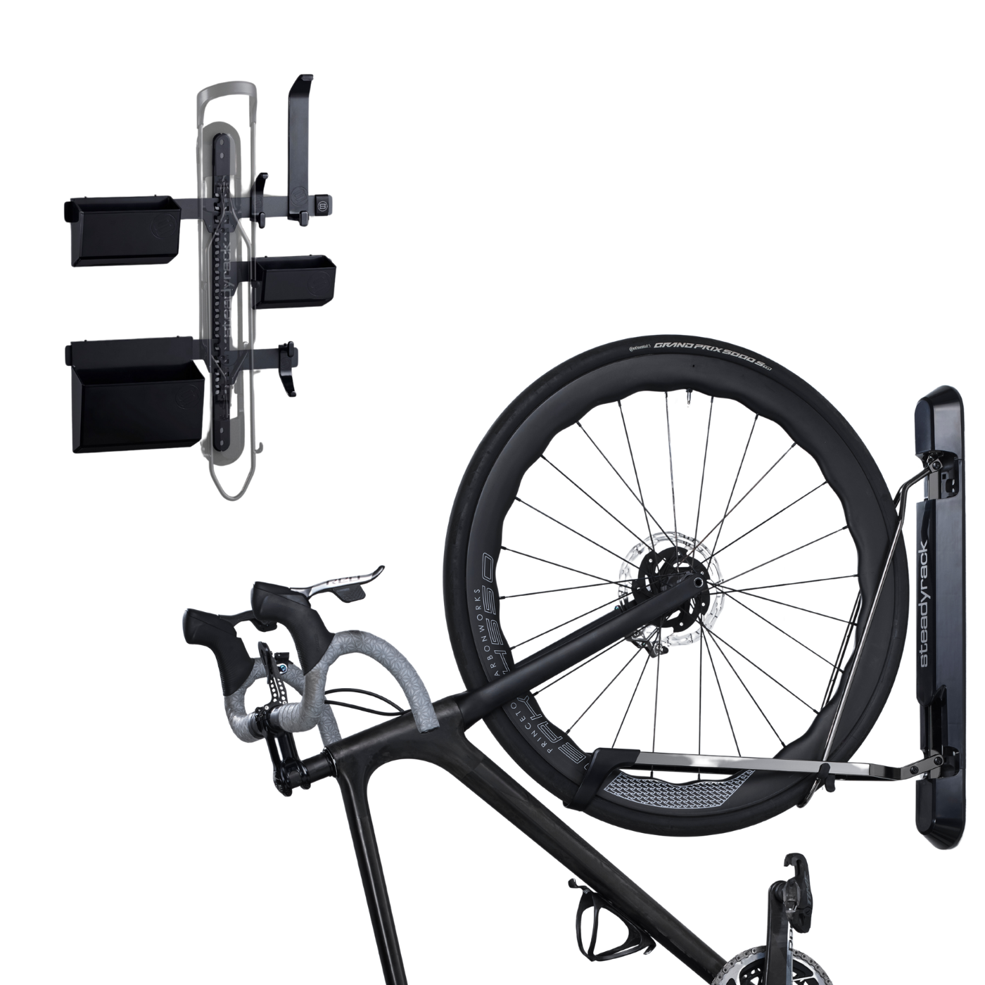 Steadyrack ProFlex Narrow kit portabici con GearMate