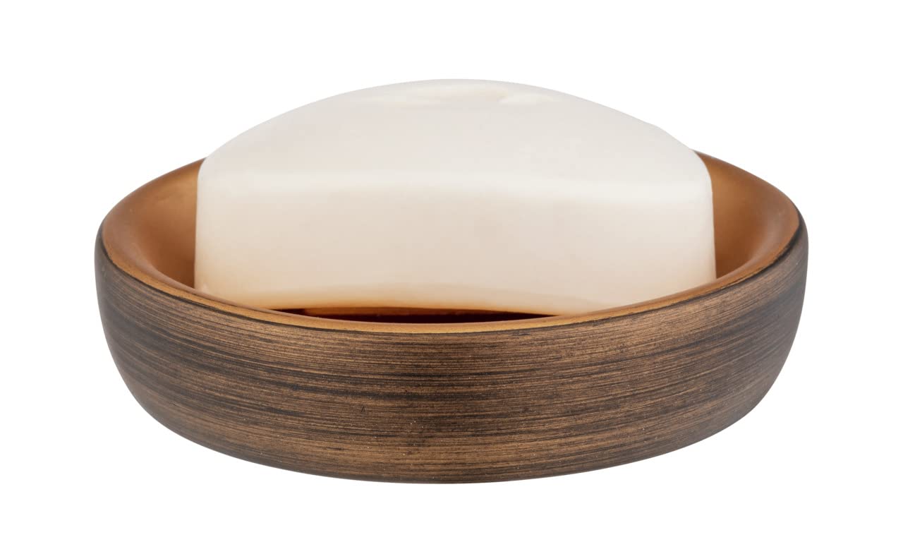 Wenko Palena portasapone bronzo Ø 10,5 cm